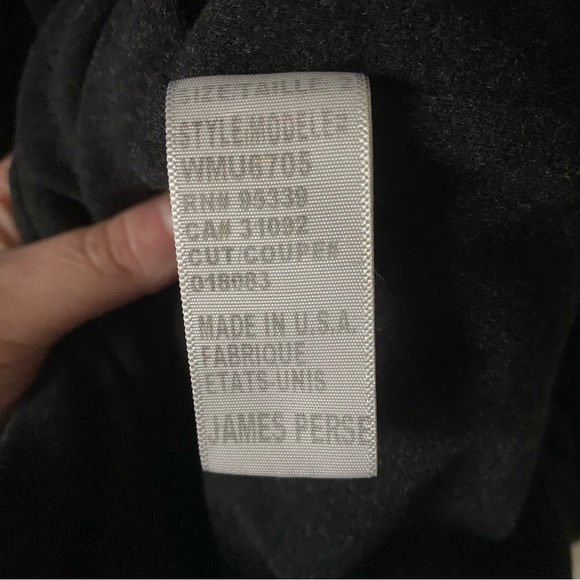 James Perse Fitted Cowl Neck Ruched Dolman Mini Black size M - Picture 7 of 11